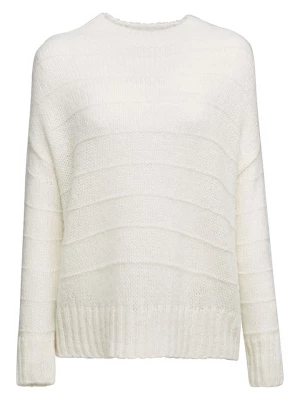 ESPRIT Sweter w kolorze białym rozmiar: L
