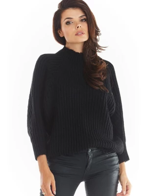 Awama Sweter w kolorze czarnym rozmiar: onesize