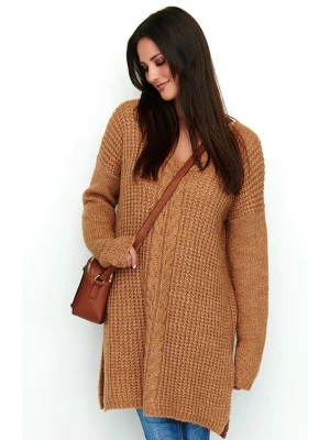 numinou Sweter w kolorze jasnobrązowym rozmiar: onesize