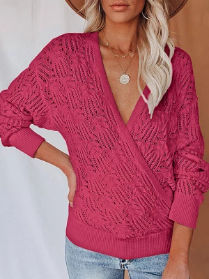 Milan Kiss Sweter w kolorze różowym rozmiar: S