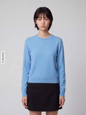 sweter w kroju regular fit z czystego kaszmiru Jake*s Błękitno-niebieski
