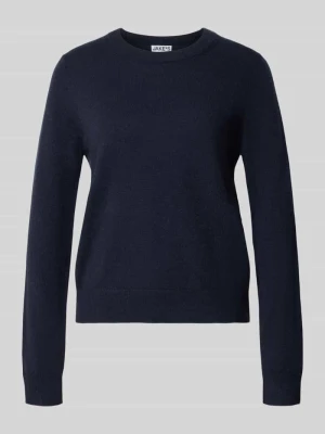 sweter w kroju regular fit z czystego kaszmiru Jake*s Ciemnoniebieski