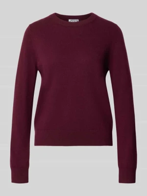 sweter w kroju regular fit z czystego kaszmiru Jake*s Śliwkowy
