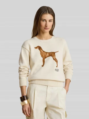 Sweter w kroju regular fit z czystej bawełny Lauren Ralph Lauren