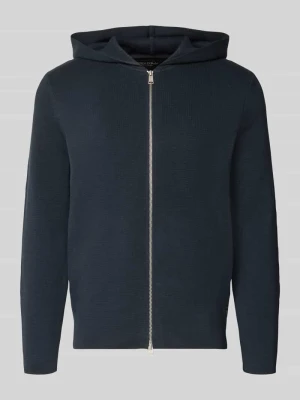 Sweter w kroju regular fit z czystej bawełny Marc O'Polo Ciemnoniebieski