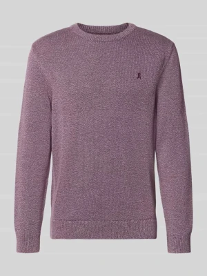 sweter w kroju regular fit z czystej bawełny model 'ALVAARIO' ARMEDANGELS Bordowy