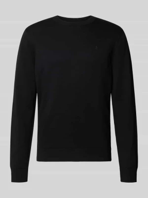sweter w kroju regular fit z czystej bawełny model 'LOUKAA' ARMEDANGELS Czarny