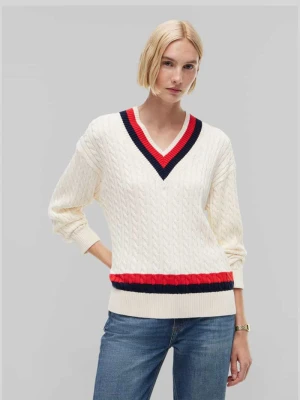 Sweter w kroju regular fit z czystej bawełny Tommy Hilfiger