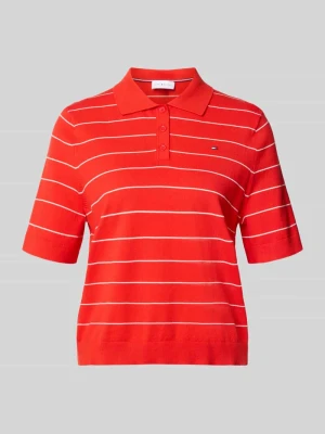 Sweter w kroju regular fit z czystej bawełny z kołnierzykiem polo Tommy Hilfiger
