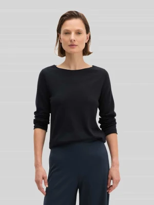 Sweter w kroju regular fit z czystej żywej wełny Marc O'Polo Granatowy