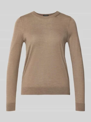 Sweter w kroju regular fit z czystej żywej wełny model 'Ferpina' Boss