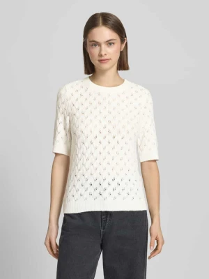 Sweter w kroju regular fit z dodatkiem wełny Model 'LELOU' Pieces