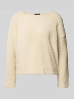 sweter w kroju regular fit z dodatkiem wiskozy s.Oliver Beżowy