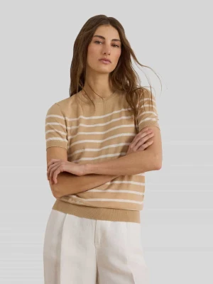 sweter w kroju regular fit z mieszanka bawełny z krótkimi rękawami Lauren Ralph Lauren