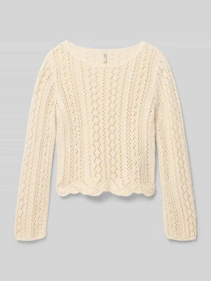 sweter w kroju regular fit z mieszanki bawełny model 'NOLA' Only