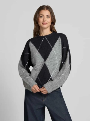 Sweter w kroju regular fit z mieszanki wełny Jake*s Ciemnoniebieski