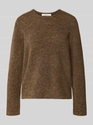 sweter w kroju regular fit z mieszanki wełny model 'LULU' Selected