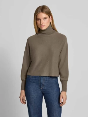 Sweter w kroju regular fit z mieszanki wełny z domieszką kaszmiru HERZENS