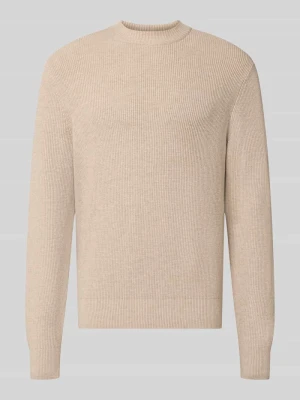 sweter w kroju regular fit z mieszanki wiskozy model 'MATTI' Jake*s Różowy