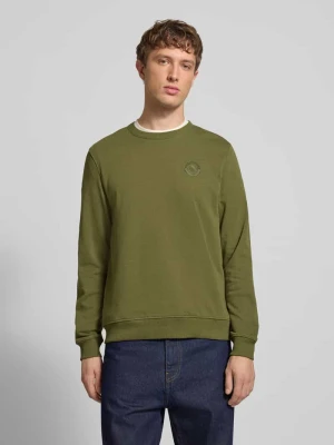 Sweter w kroju regular fit z naszywanym logo model 'Kane' Blend