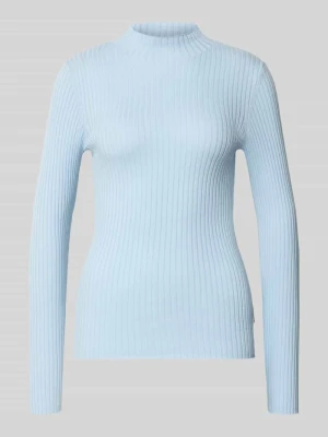 sweter w kroju slim fit z czystej bawełny model 'ALAANIA' ARMEDANGELS Jasnoniebieski
