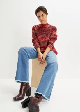 Sweter w melanżowym kolorze bonprix