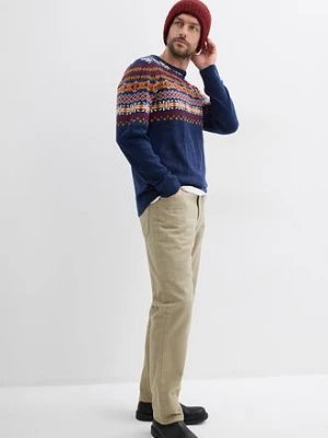 Sweter w norweski wzór bonprix