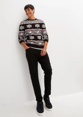 Sweter w norweski wzór, ze zrównoważonego materiału bonprix