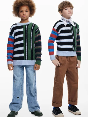 Sweter w paski o teksturze Desigual