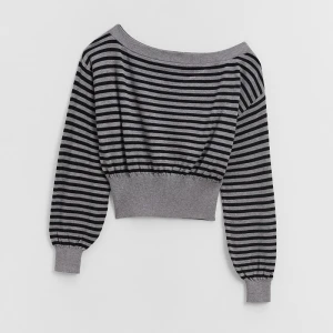 Sweter w paski z opuszczonym ramieniem House