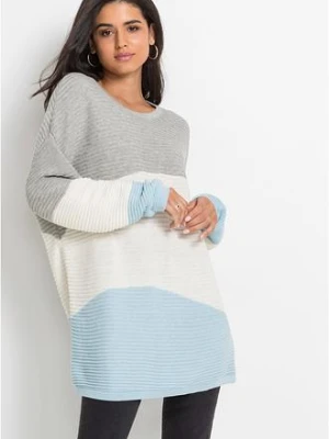 Sweter w prążek bonprix