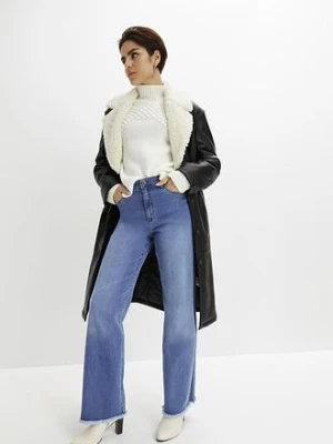 Sweter w strukturalny wzór bonprix