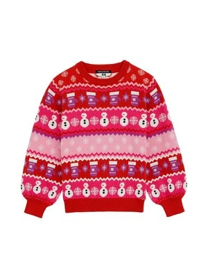 Sweter WE Fashion różowy melanż