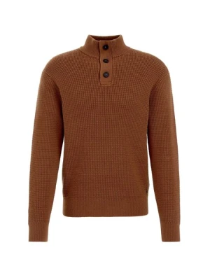 Sweter WE Fashion brązowy