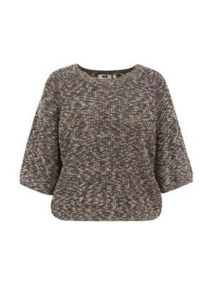 Sweter WE Fashion ciemnobrązowy