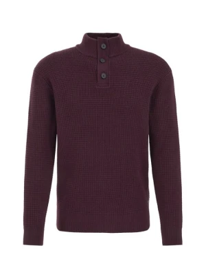 Sweter WE Fashion ciemnoliliowy melanż