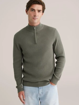 Sweter WE Fashion jasnozielony melanż