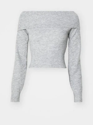 Sweter Weekday szary