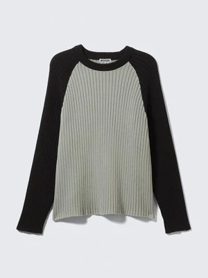 Sweter Weekday szary