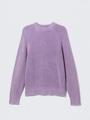Sweter Weekday liliowy