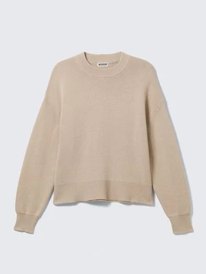 Sweter Weekday beżowy