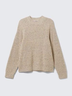 Sweter Weekday beżowy
