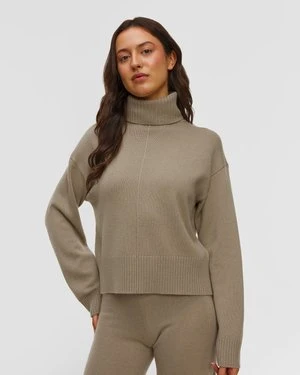 Sweter Wełniano-kaszmirowy Z Golfem Damski Allude