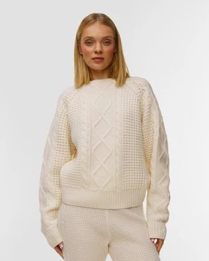 Sweter Wełniany Damski Perfect Moment Crystal Crew Neck Sweater