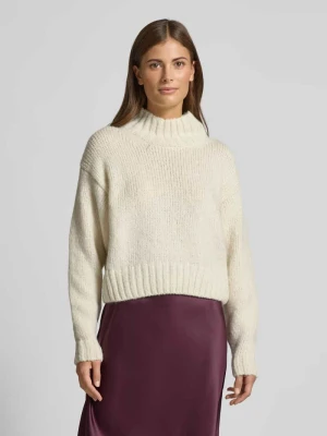 Sweter z golfem o kroju relaxed fit z dodatkiem wełny z alpaki Marc Cain