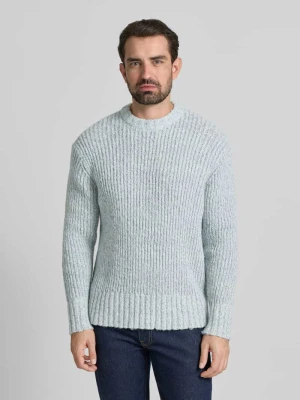 Sweter wełniany o kroju relaxed fit z obniżonymi ramionami model ‘CHICAGO’ Selected Homme