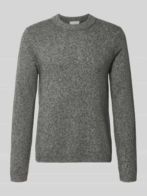 Sweter wełniany z czystej wełny model 'Harlow' Tiger Of Sweden Średnioszary