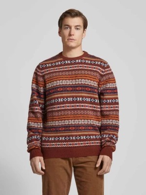 Sweter wełniany z detalem z logo FYNCH-HATTON