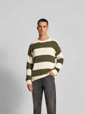 Sweter wełniany z domieszką wełny z alpaki Closed Ciemnozielony