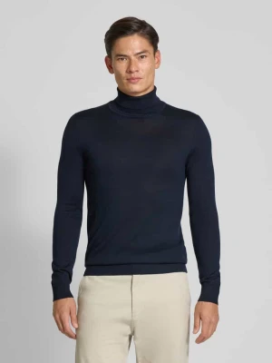 Sweter z mieszanki wełny merino z golfem Christian Berg Men